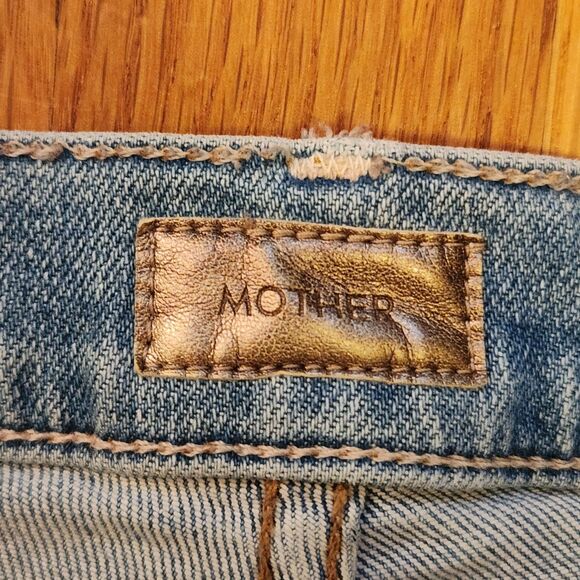 Mother Pixie Dazzler High Rise Straight Leg Ankle Jeans, "Shoot to Thrill" Sz 31 - Picture 6 of 14